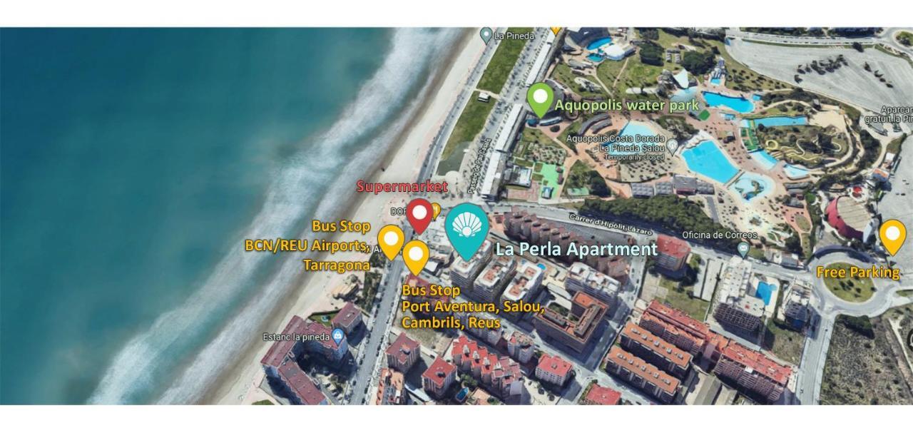 La Perla Apartment, Paradis Park, La Pineda - Atico 1ª Linea - Solarium - Wifi - Piscina מראה חיצוני תמונה